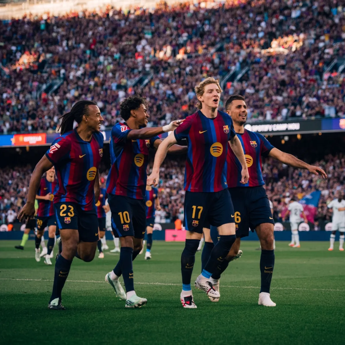 برشلونة يواصل انتصاراته التاريخية في الدوري الإسباني